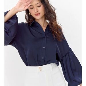 Brianna Balloon Sleeve Shirt